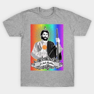 ST. JUDE THADDEUS - RAINBOW BACKGROUND T-Shirt